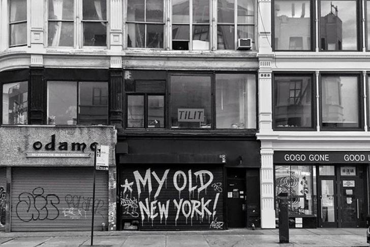 graffiti reads "My Old New York"